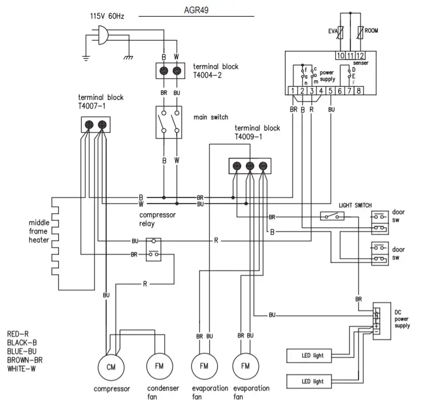 ARCTIC AIR Glass Door Refrigerator - DAYAGARAM2