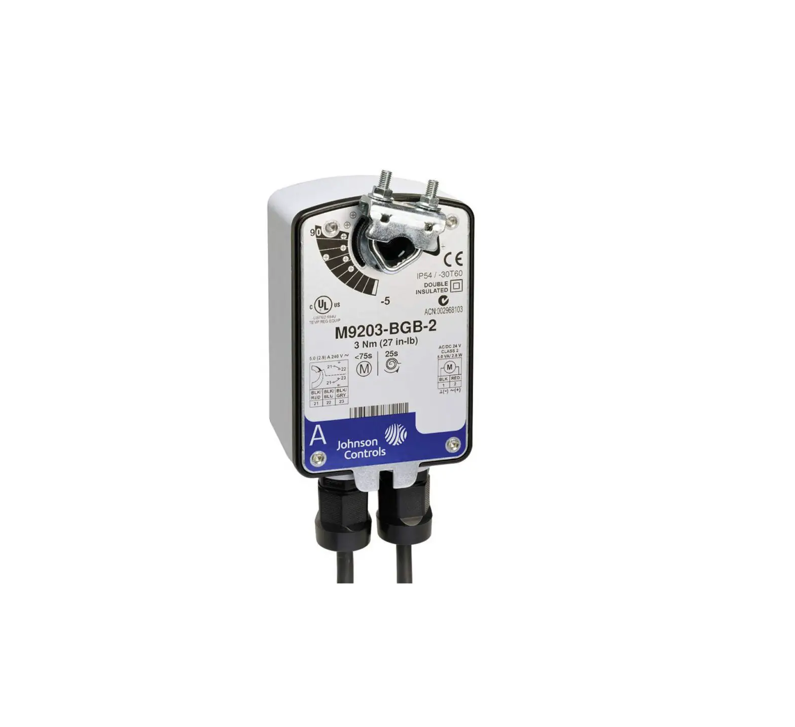 Johnson Controls M9203-agx-2(z) Series On/off And Floating Point Electric Spring Return Actuators User Manual Johnson Controls M9203-agx-2(z) Series On/off And Floating Point Electric Spring Return Actuators User Manual