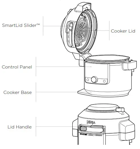 Ninja Foodi OL600 XL PRESSURE COOKER STEAM FRYER WITH SMARTLID - PARTS & ACCESSORIES 2