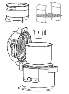 Ninja Foodi OL600 XL PRESSURE COOKER STEAM FRYER WITH SMARTLID - Steam 1