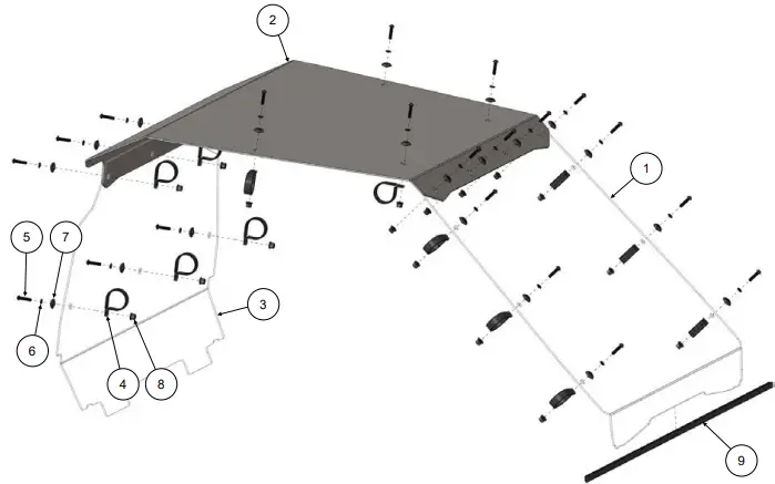 KOLPIN-OUTDOORS-2110-Polaris-RZR-299-EFI-Windshield-and-Roof-Kit-PRODUCT