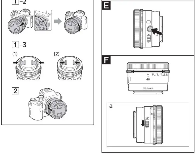 SONY SEL40F25G Interchangeable Lens Objectif Interchangeable - overview 2