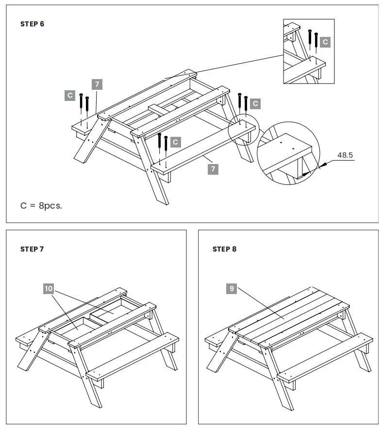 LIFESPAN KIDS LKTB-SUNRISE Flagstaff Sand and Water Table - Fig3