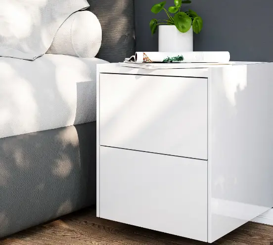 emotion-N3001-Nightstand-Masa-Wall-Mounting-40cm-2-Push-to-Open-Drawers-Graphite-product