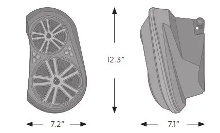 YAMAHA GDI EXYMHFTWL00 20 EcoXGear EX Footwell Speakers - fig 12