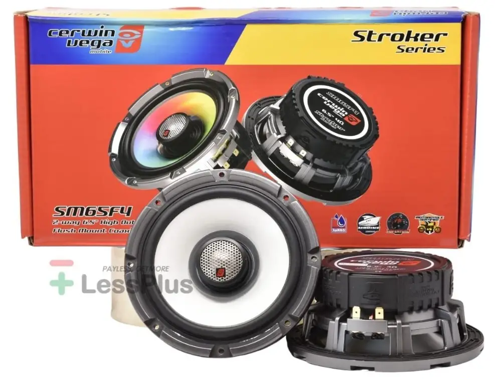 CERWIN Vega SM65F4 6.5″ 4Ω 450W Max 2-Way Marine Coaxial Speaker