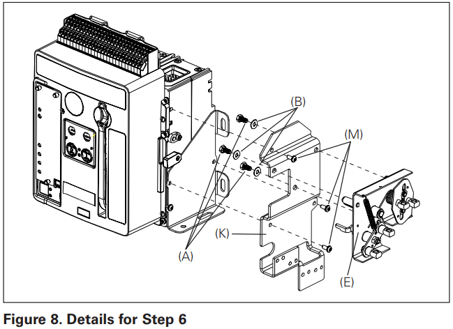 EATON IL0131081EN NRX NF Fixed Breaker Three Way Type 32 Cable Interlock Kit - FIGURE 10