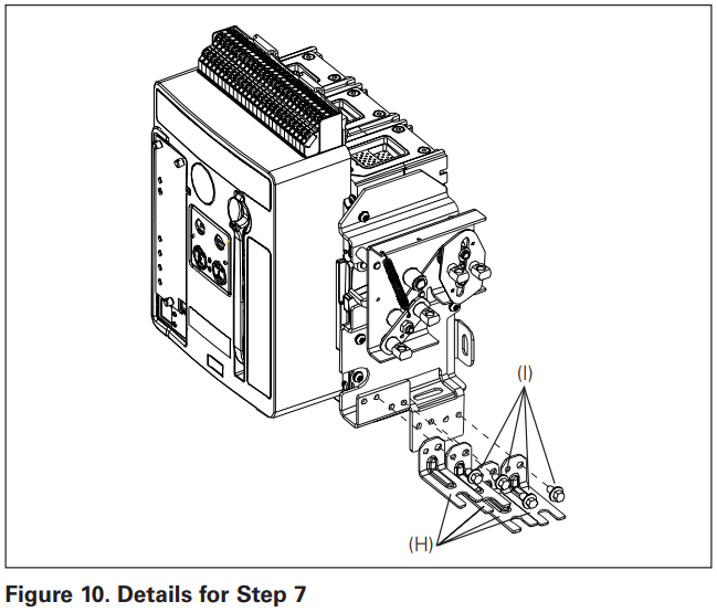 EATON IL0131081EN NRX NF Fixed Breaker Three Way Type 32 Cable Interlock Kit - FIGURE 12