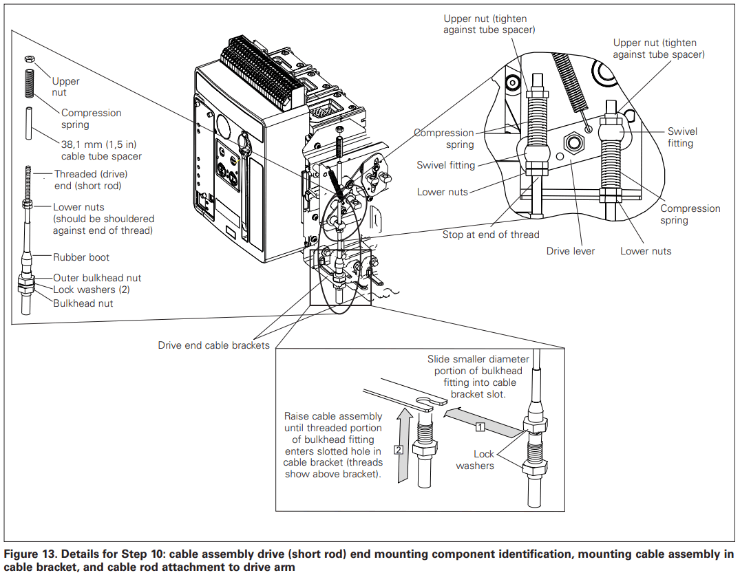 EATON IL0131081EN NRX NF Fixed Breaker Three Way Type 32 Cable Interlock Kit - FIGURE 16