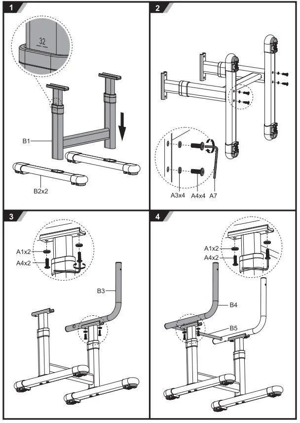 VIPACK FURNITURE PRORZZ1 Healthy Ergo Study Desk and Chair-FIG3