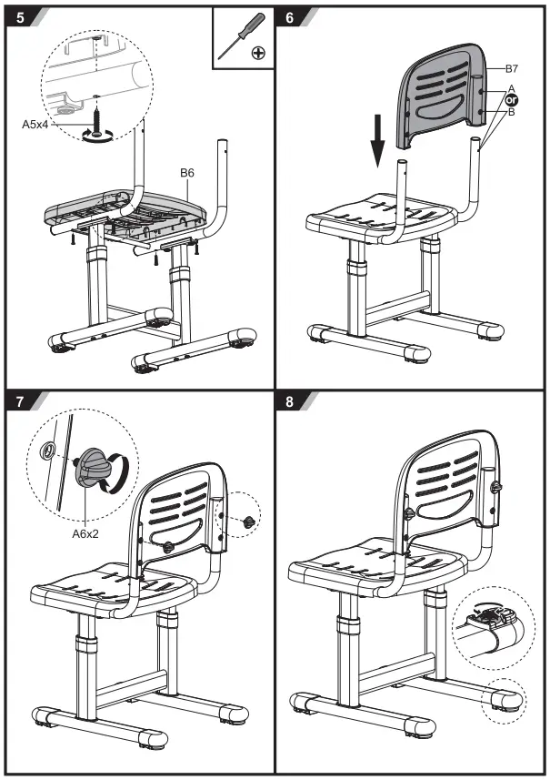 VIPACK FURNITURE PRORZZ1 Healthy Ergo Study Desk and Chair-FIG4