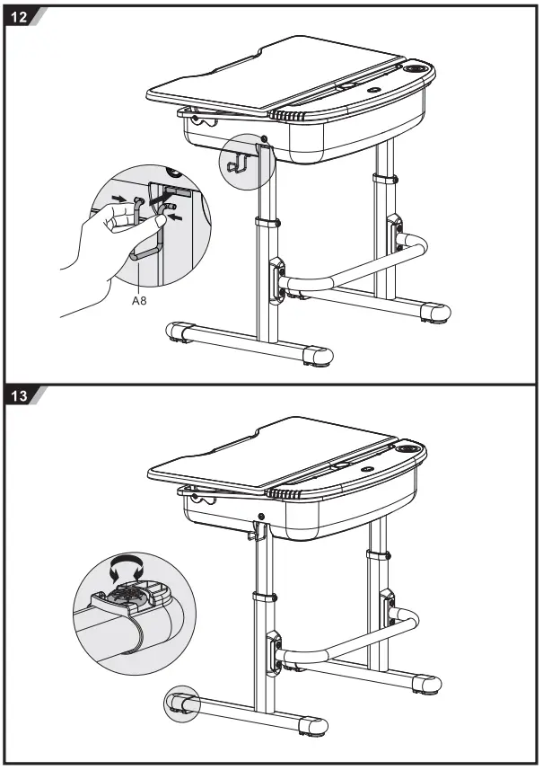 VIPACK FURNITURE PRORZZ1 Healthy Ergo Study Desk and Chair-FIG7