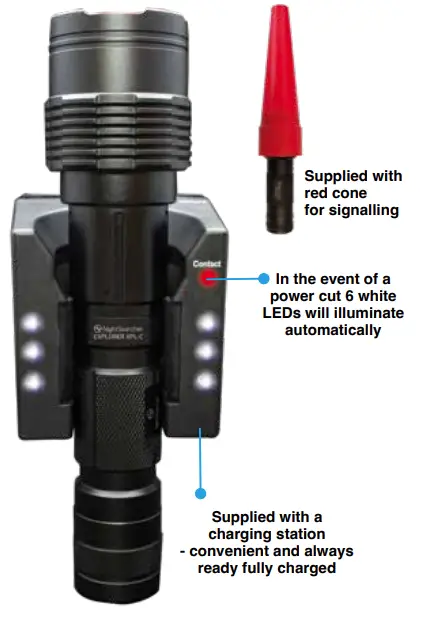 NightSearcher-EXPLORER-XPL-C-Rechargeable-LED-Flashlight-with-USB-C-Port-and-Charging-Station-1