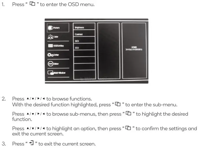 kogan 28 inch Ultra HD 4K Freesync Monitor - OSD
