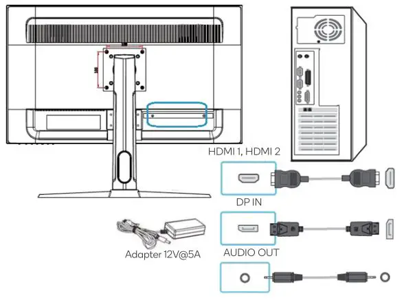 kogan 28 inch Ultra HD 4K Freesync Monitor - Setup
