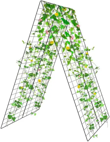 THE HOME DEPOT NP-HPY-10274GN-2 Steel Foldable A-Frame Garden Plant Supports Trellis