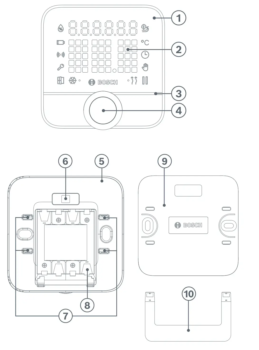 BOSCH 8750001259 Smart Home Room Thermostat - Product overview