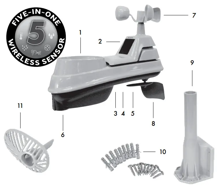 AcuRite VN1TXC 5-in-1 Sensor - Benefits