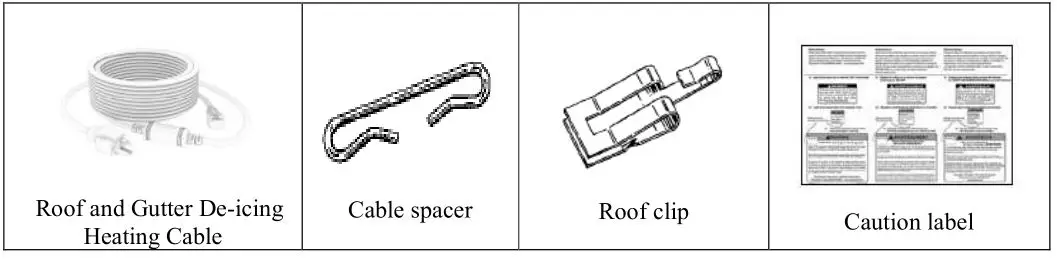 OUELLET ORF-P 120V Preassembled Heating Cable - Included Material