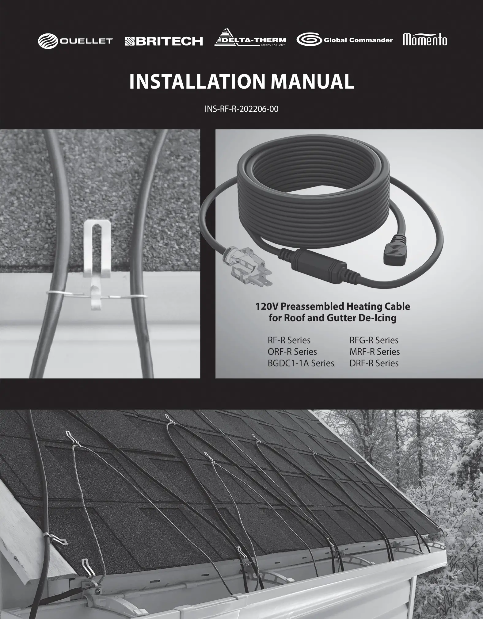 OUELLET ORF-P 120V Preassembled Heating Cable Instruction Manual