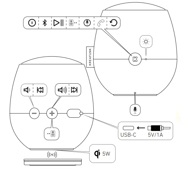 KREAFUNK-aJAZZ-Qi-Classy-Bluetooth-Speaker-fig-1