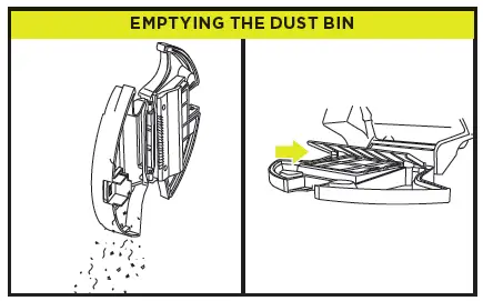 EMPTYING THE DUST BIN