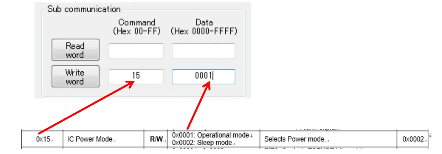 Set Operational mode