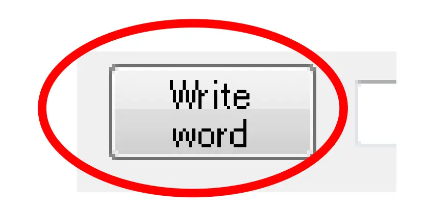 Click "Write word".