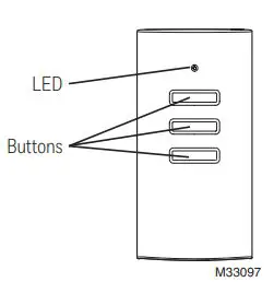 Honeywell HVC20A1000 Wireless Vent and Filter Boost Remote User Manual - Button