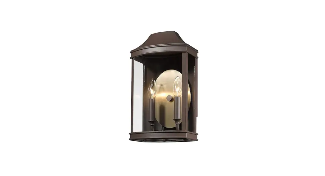 Golden Lighting 4308-owm Cohen 2-light Textured Bronze Clear Glass Panels Hardwired Outdoor Wall Lantern Sconce Instruction Manual
