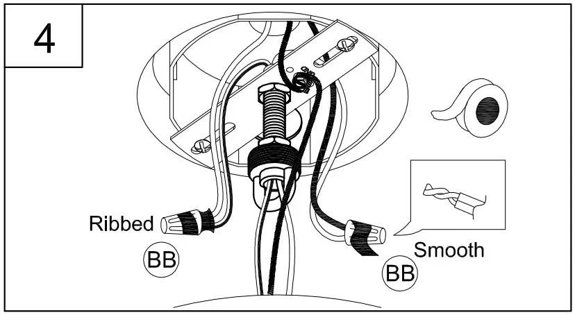 PROGRESS LIGHTING P550122 1 Light Outdoor Pendant - Assembly Instructions 5
