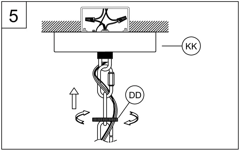 PROGRESS LIGHTING P550122 1 Light Outdoor Pendant - Assembly Instructions 6