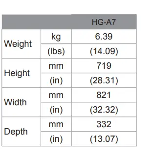 MITSUBISHI ELECTRIC HG-A7 Hail Guard - 4