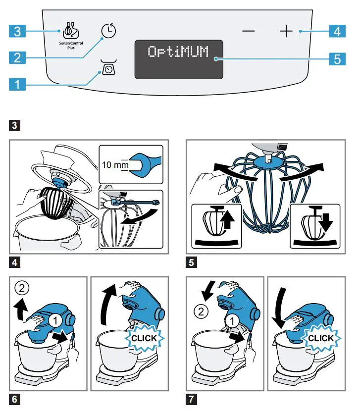 BOSCH MUM9GX5S21 Universal Kitchen Machine Instruction Manual - Fig 2