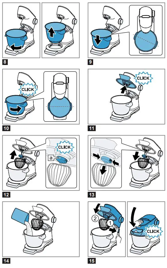 BOSCH MUM9GX5S21 Universal Kitchen Machine Instruction Manual - Fig 3