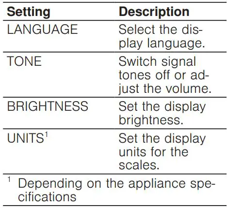 BOSCH MUM9GX5S21 Universal Kitchen Machine Instruction Manual - Overview of basic settings