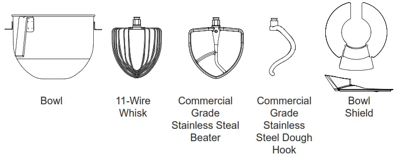 GE Profile P8MSASS6TOW Smart Mixer with Auto Sense - Accessories