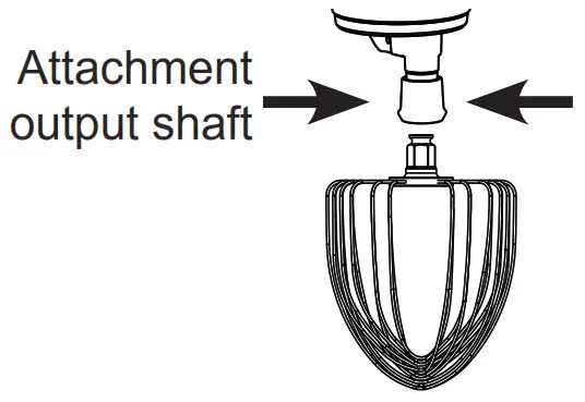 GE Profile P8MSASS6TOW Smart Mixer with Auto Sense - output shaft