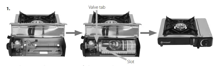 Outwell JY 500A Appetizer Solo Camping Stove - fig2