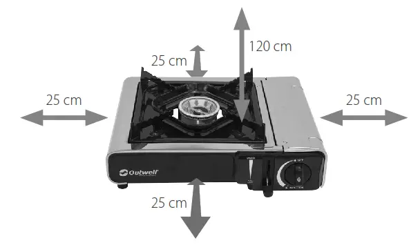 Outwell JY 500A Appetizer Solo Camping Stove - fig5