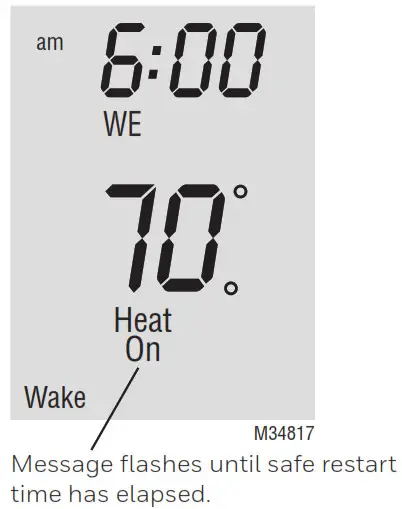 Honeywell Home resideo PRO 2000 Series Programmable Thermostat - Built-in compressor protection