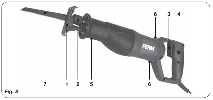 FERM-RSM1019-710W-Reciprocating-Saw-FIG-1