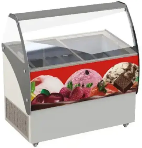 ggm gastro TEVHA3 Ice Cream Display Freezer