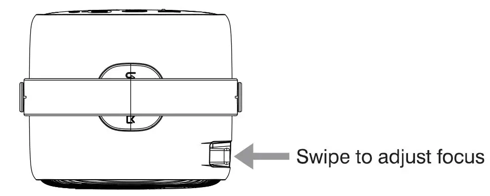 BLAUPUNKT BP480PP 480p Mini Projector - ADJUSTING FOCUS