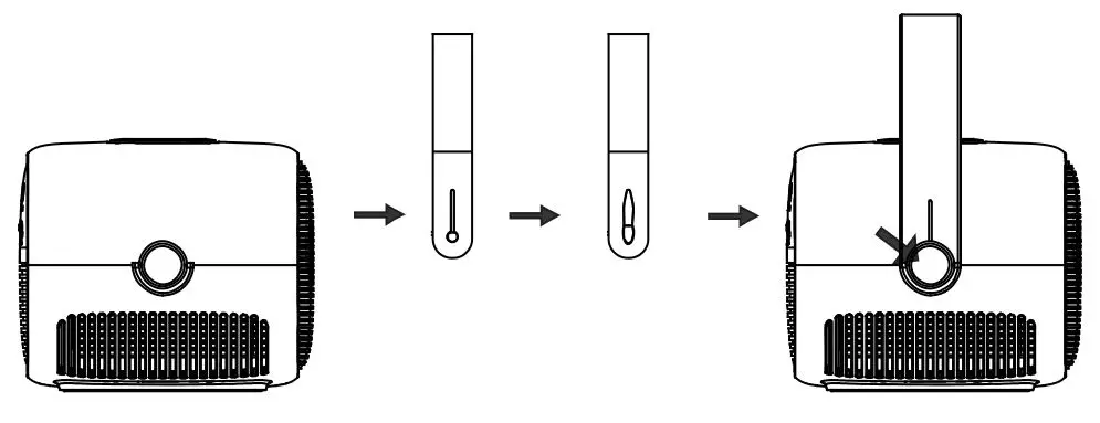 BLAUPUNKT BP480PP 480p Mini Projector - Fix the handle on the unit