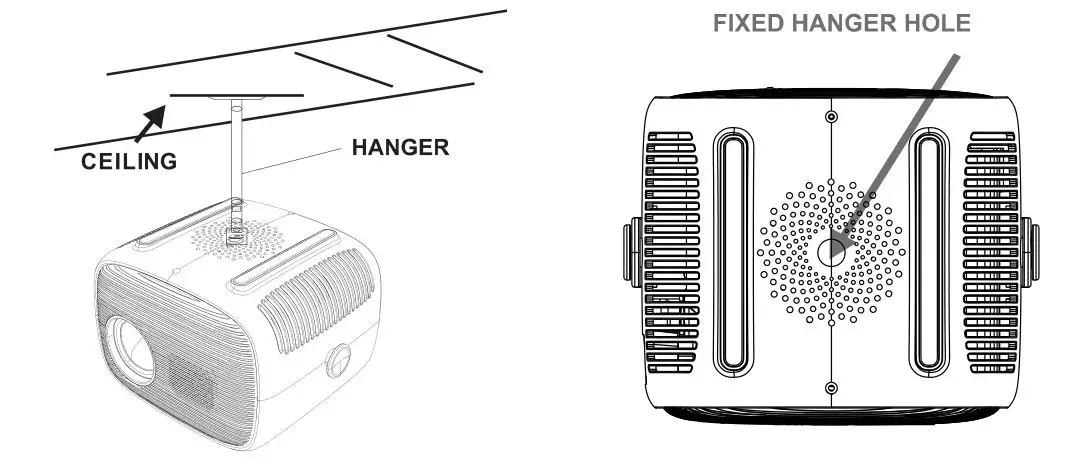 BLAUPUNKT BP480PP 480p Mini Projector - Fixed hanger hole