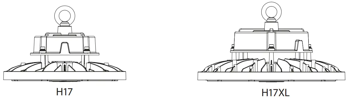 RAB H17 150W High Bay Fixtures -
