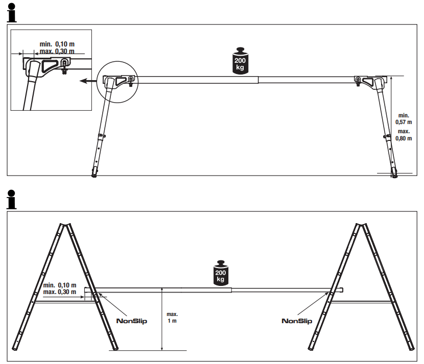 KRAUSE Telescopic Aluminium Board Staging System - fig 1
