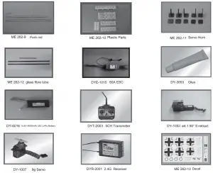 Dynam-ME-262-Parts-List