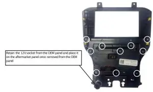 Aerpro Integrated Touch Screen Control- Remove